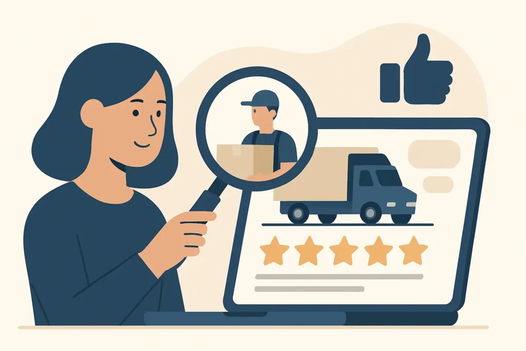 How to Spot a Moving Company with Great Reviews