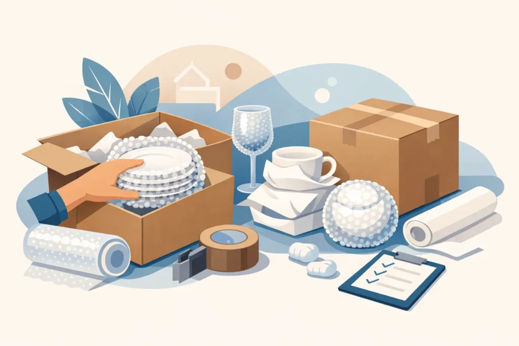 How to Pack Fragile Dishes Safely