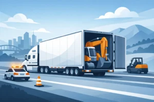 Enclosed Trailer Hauling for Oversized Loads