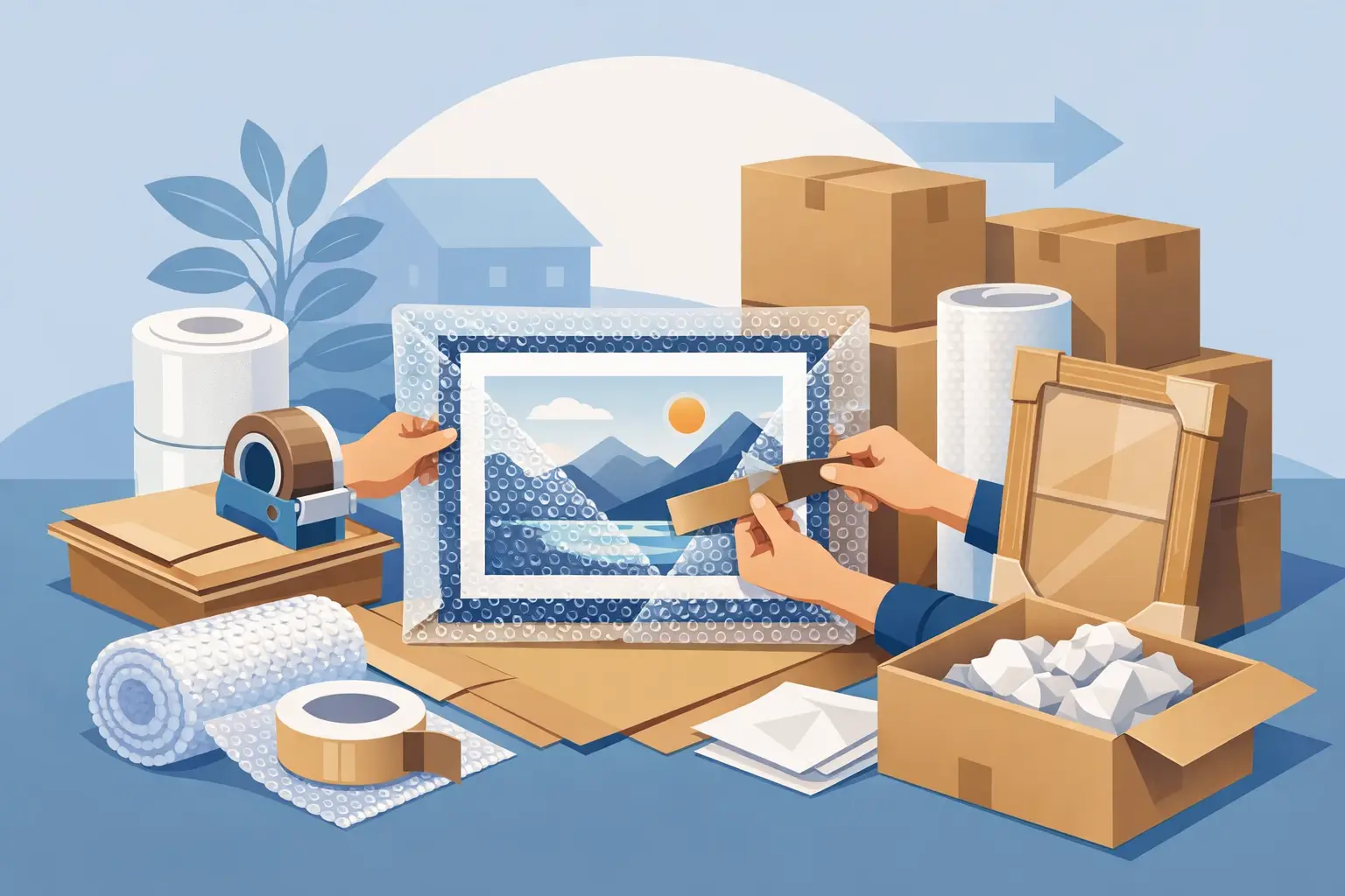 How to Pack Artwork for Moving Safely