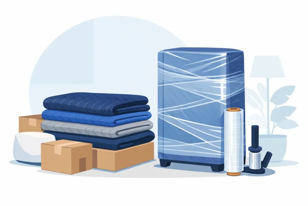 Moving Pads and Shrink Wrap Protection