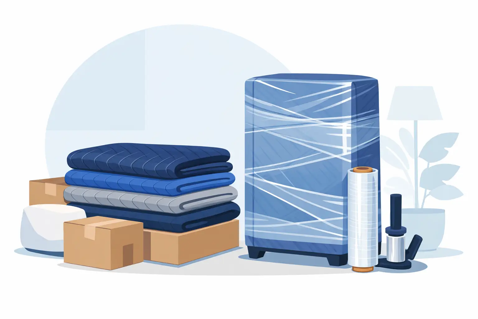 Moving Pads and Shrink Wrap Protection