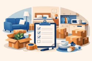 Home Move Packing Checklist Example: Room by Room